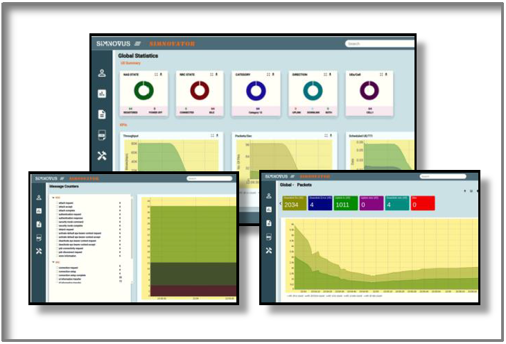 SIMNOVATORの統計情報表示画面